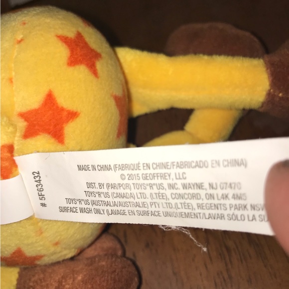 Geoffrey Giraffe 2015 Toys R Us Plush Stuffed Animal Toy 15” Long Neck Gift - Picture 5 of 13